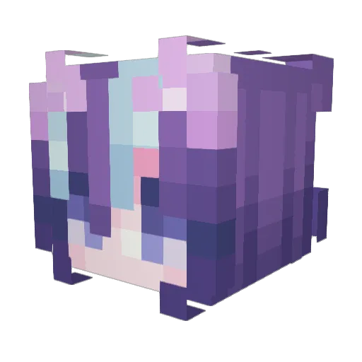 OfficialMrGhosty Minecraft avatar head, 3D render