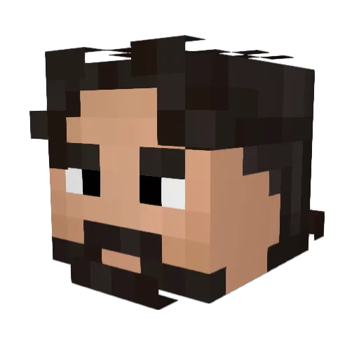 OfficialReflex Minecraft avatar head, 3D render