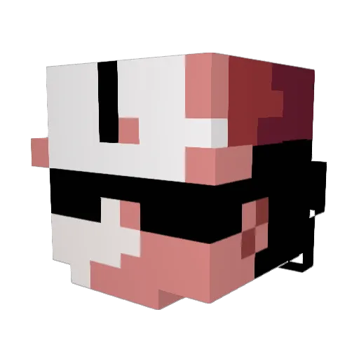 OfficialSilverz Minecraft avatar head, 3D render