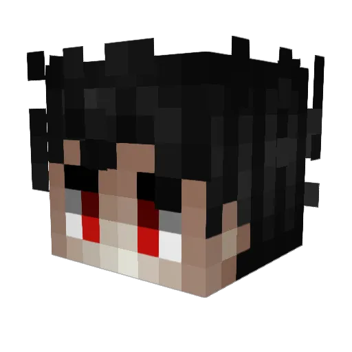 OfficialVale Minecraft avatar head, 3D render