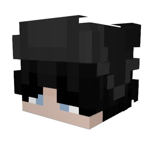 OfficialValkyrie Minecraft avatar head, 3D render