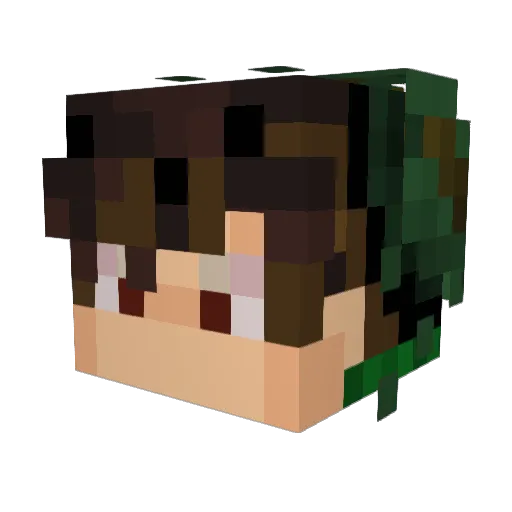 OfficialZeRoX Minecraft avatar head, 3D render