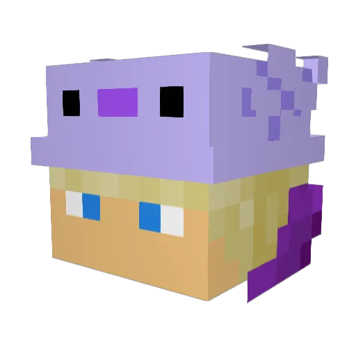 Official_3mma06 Minecraft avatar head, 3D render