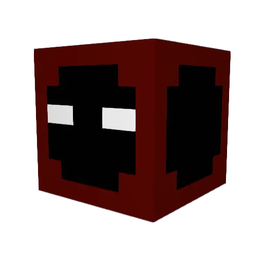 Official_Foxnail Minecraft avatar head, 3D render