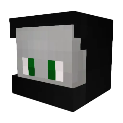 Official_Pro Minecraft avatar head, 3D render