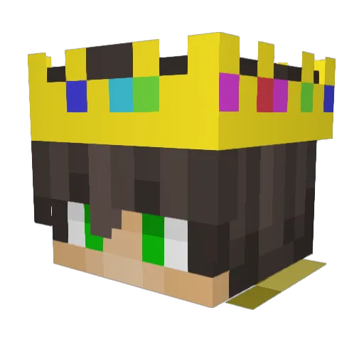 OfficiallyKold Minecraft avatar head, 3D render