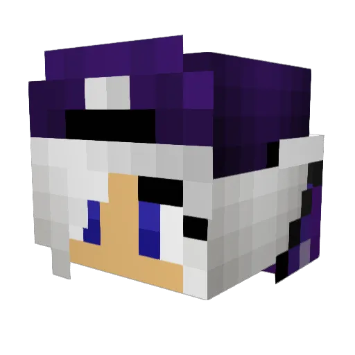 Officially_Bri Minecraft avatar head, 3D render