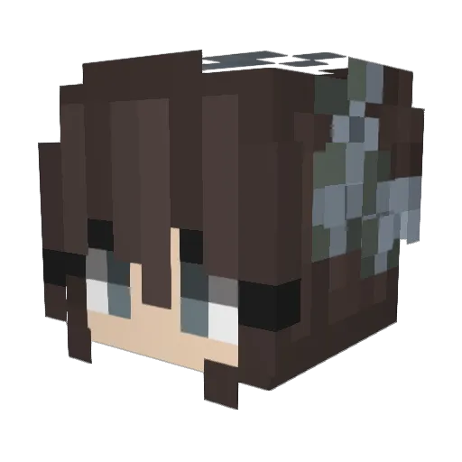 Officiator Minecraft avatar head, 3D render