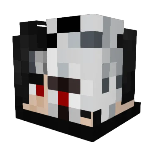 OffixialEmre Minecraft avatar head, 3D render