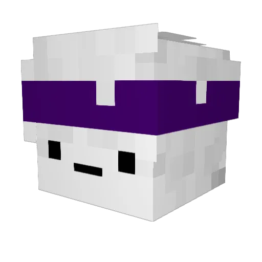 OffixialGame Minecraft avatar head, 3D render