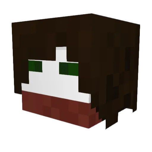Ofga96 Minecraft avatar head, 3D render