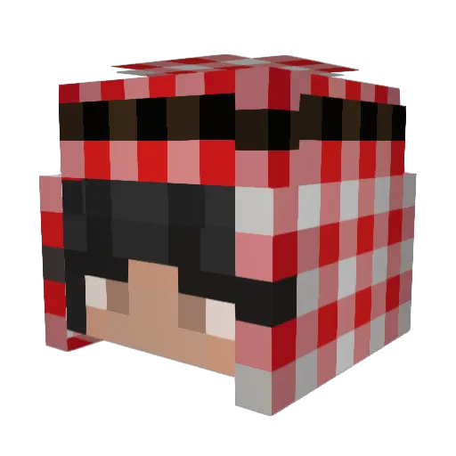 OficialAllah Minecraft avatar head, 3D render