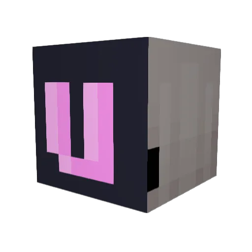 OficialMC Minecraft avatar head, 3D render