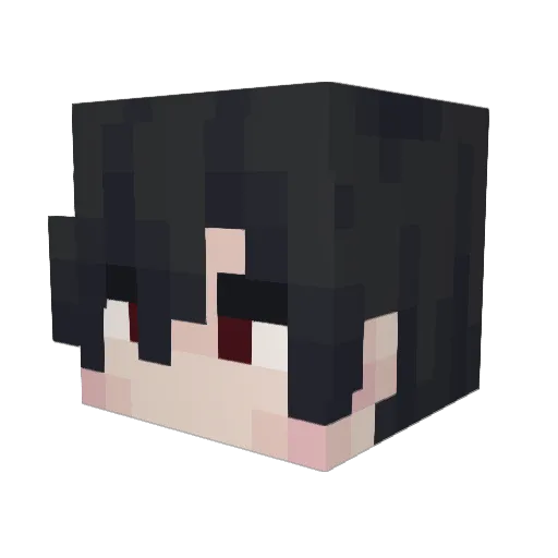 Ofin Minecraft avatar head, 3D render