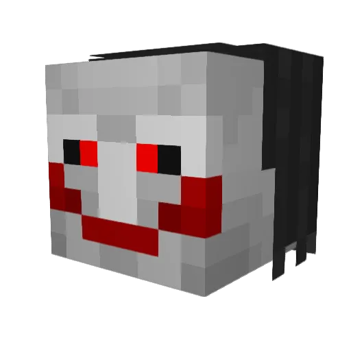 Ofkite Minecraft avatar head, 3D render
