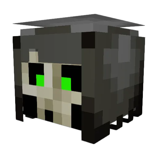Oflore Minecraft avatar head, 3D render