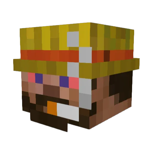 OformlenieVkida Minecraft avatar head, 3D render