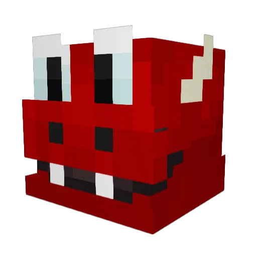 Ofretcho Minecraft avatar head, 3D render