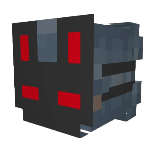 Ofursti Minecraft avatar head, 3D render