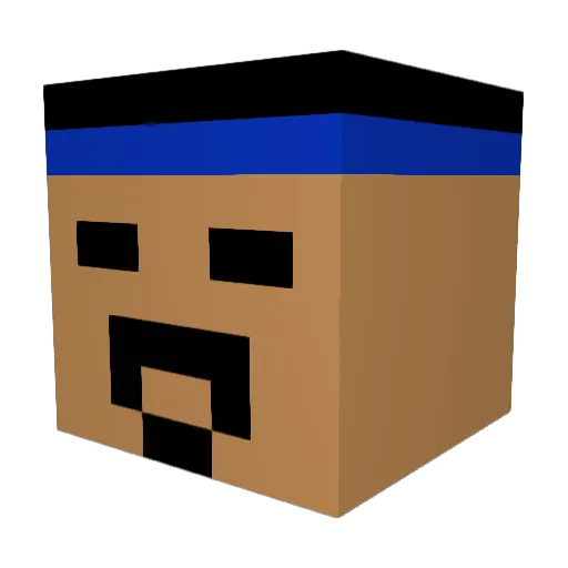 OgMudStomper Minecraft avatar head, 3D render