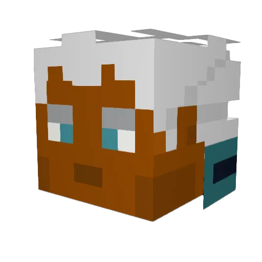 OgVoid Minecraft avatar head, 3D render