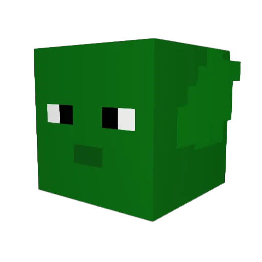 Oga110 Minecraft avatar head, 3D render