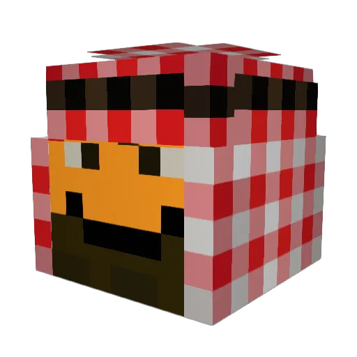 OgimaaXD Minecraft avatar head, 3D render