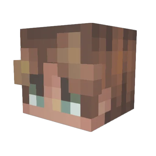 Ogini123432 Minecraft avatar head, 3D render