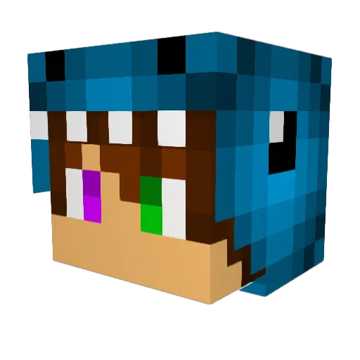OgirdorD Minecraft avatar head, 3D render