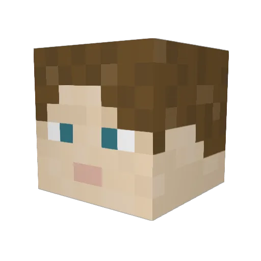 Oglow57 Minecraft avatar head, 3D render