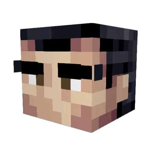 OgoDoggo Minecraft avatar head, 3D render