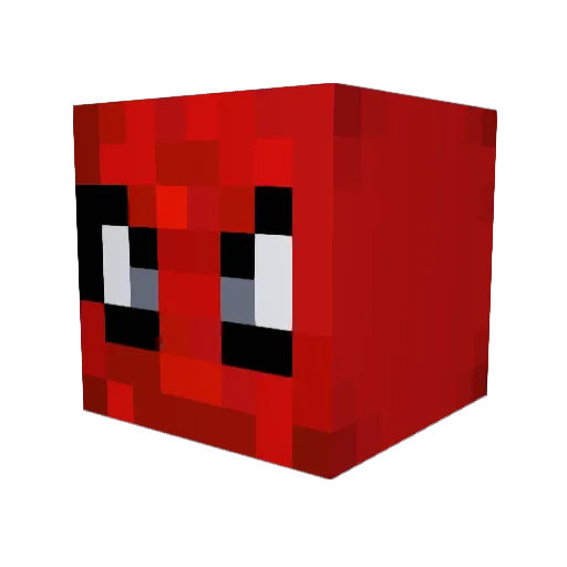 Ogrande Minecraft avatar head, 3D render