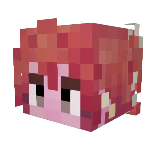 OgreHam Minecraft avatar head, 3D render
