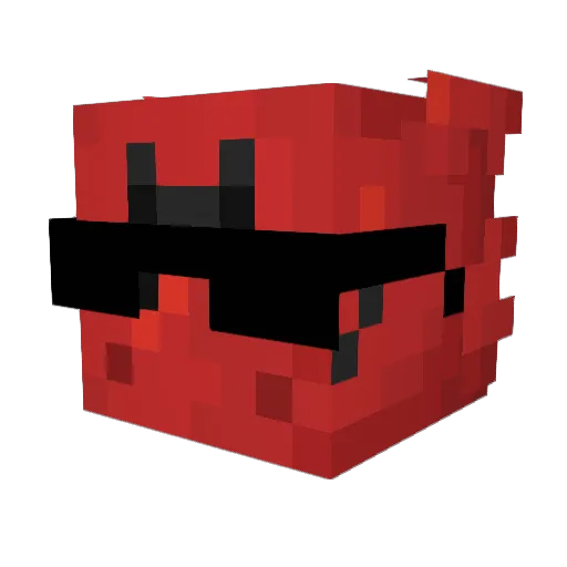OgreKing Minecraft avatar head, 3D render