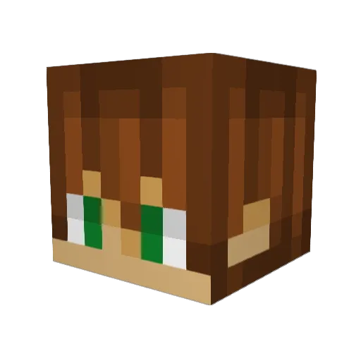 OgreLXXV Minecraft avatar head, 3D render