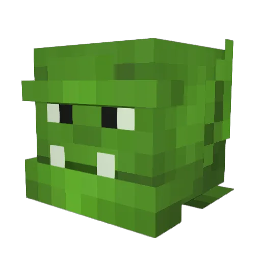 Ogredude Minecraft avatar head, 3D render