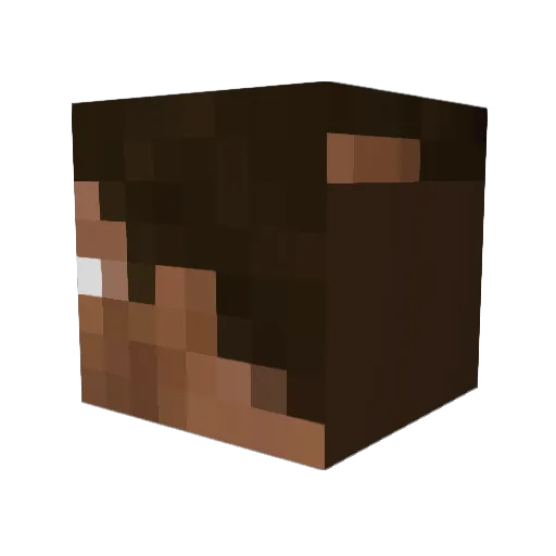 Ogsbro Minecraft avatar head, 3D render