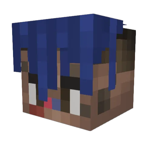 Ogubal1 Minecraft avatar head, 3D render