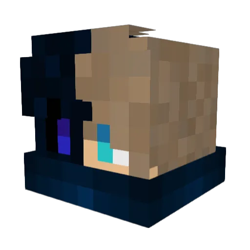 Ogueih Minecraft avatar head, 3D render