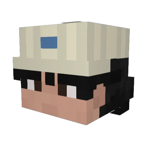 Ogulcan6 Minecraft avatar head, 3D render
