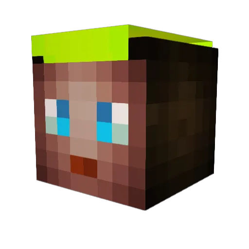Ogurec253 Minecraft avatar head, 3D render