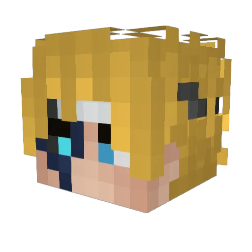 OguzhanBeyHd Minecraft avatar head, 3D render