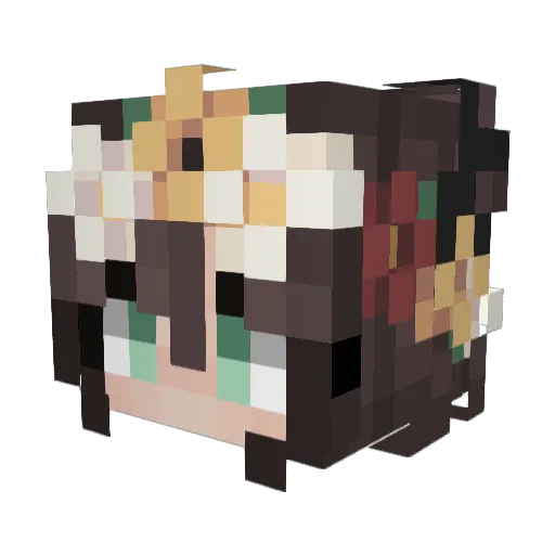Ogyrec02 Minecraft avatar head, 3D render