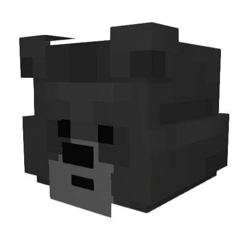 OhBabo Minecraft avatar head, 3D render