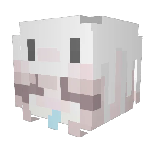 OhBasset Minecraft avatar head, 3D render
