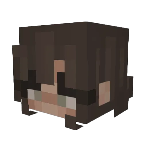 OhBridget Minecraft avatar head, 3D render