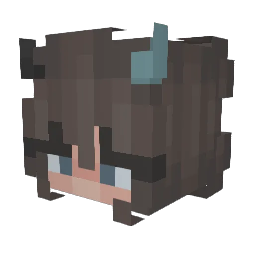 OhCats Minecraft avatar head, 3D render