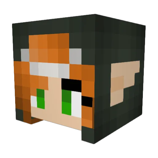 OhDanyGirl Minecraft avatar head, 3D render