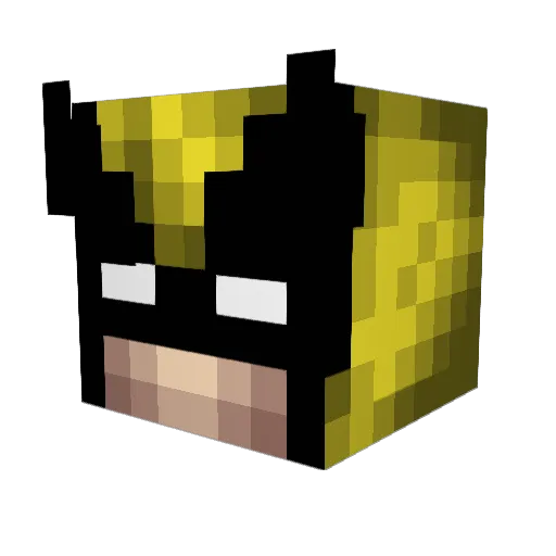 OhDerpy Minecraft avatar head, 3D render