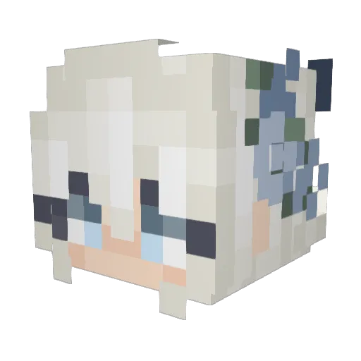 OhEagle Minecraft avatar head, 3D render